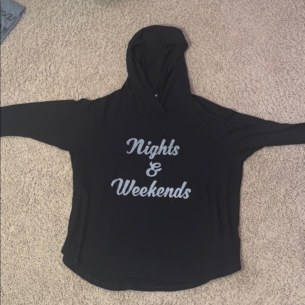 black long sleeve hoodie